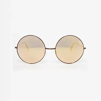 $71.67 • Buy Sunglasses Quay Dynasty Copper Gold Mirror 60 22 140 New