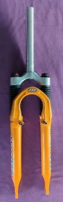 Retro Manitou Spyder R Mtb Suspension Fork 75mm 26  1 1/8  In Orange • £60