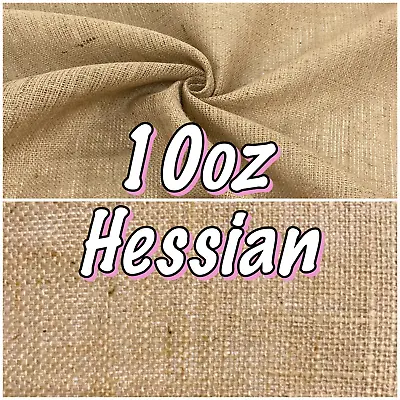 £2.95 • Buy Natural HESSIAN Fabric 54” 137cm Wide Jute BURLAP Rustic Wedding Craft Material 