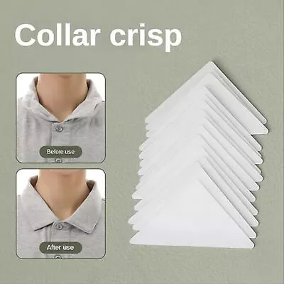 Shirt Collar Sticker Thickened PVC Collar Anti-Warping Edge Shaper 20/30/50pcs • £7.67