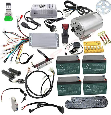 48V 1800W Brushless Electric E Bike Motor Kit Controller Go Kart Drift Trike Car • $458.58