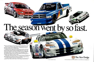 1998 Dodge Viper GTS-R Stratus Ram Neon ACR SCCA FIA NASCAR VINTAGE PRINT AD • $10.99