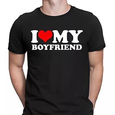 Funny I Love My Boyfriend Heart Gift Joke Novelty Mens T-Shirts Tee Top #6NE#2 • $9.99