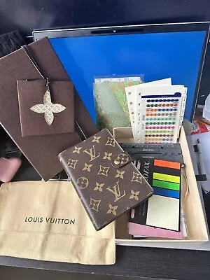 LOUIS VUITTON Monogram Agenda PM Day Planner Cover LV Auth • £200