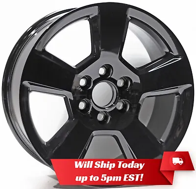 New 20  Black Replacement Alloy Wheel Rim For 2014-2018 Silverado 1500 Tahoe • $233