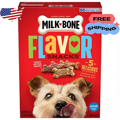 Milk-Bone Flavor Snacks Small Dog Biscuits - Irresistible Crunchy Dog Treats • $9.50
