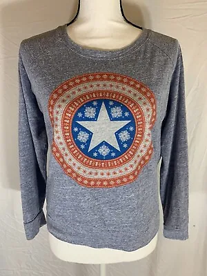 $18 • Buy Marvel Sz Small Captain America Christmas Avengers Sweatshirt Long Sleeved Shirt