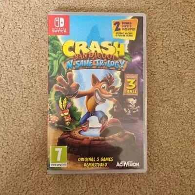 Nintendo Switch : Crash Bandicoot N. Sane Trilogy (Nintend VideoGames • £18.95