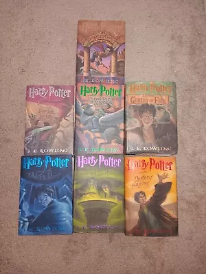 Harry Potter Complete Series 1-7 J. K. Rowling Hard Cover Set First Edition • $99.99