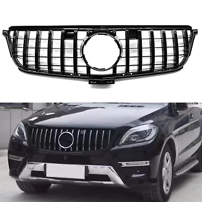 Black Front GTR Grille Grill For Mercedes Benz W166 ML300 ML350 ML400 2013-15 A • $119.90
