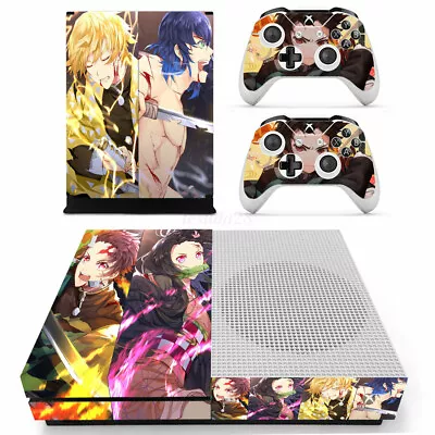 Xbox One S Skin Design Foils Sticker Screen Protector Set - Demon Slayer AU HOT • $22.66