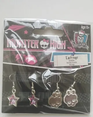 Monster High Pack Of 2 Silver Plated Earrings • £4