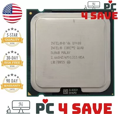 Intel Core 2 Quad Q9400 2.67GHz 4-Core LGA775 Desktop CPU Processor SLB6B 95W • $12.99