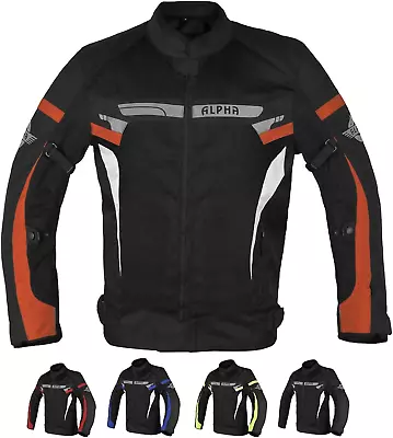 Alpha Cycle Gear Breathable Bikers Riding Protection Motorcycle Jacket Mesh Ce A • $62.52