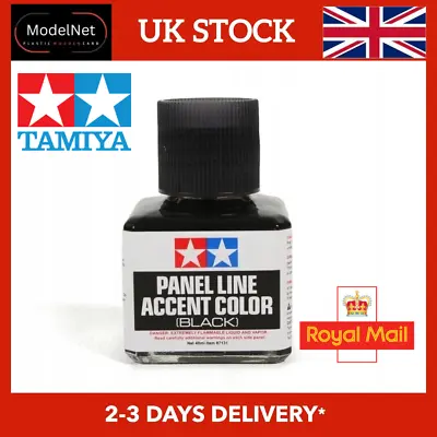 Tamiya 87131 Panel Line Accent Color Black 40ml Royal Mail • £13.98