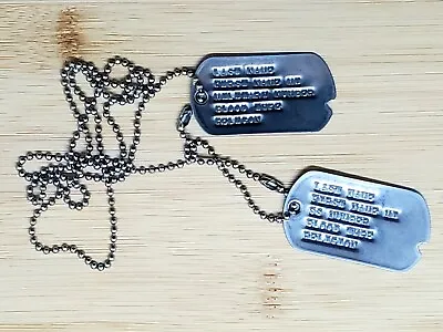 WWII Style Notched Military GI Dog Tags • $11.95