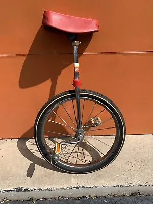 Vintage 1960's 1970's Hedstrom USA Unicycle Red  Seat 9182 • $99