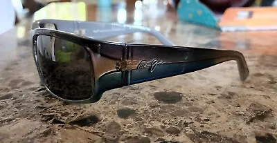 Maui Jim World Cup MJ 266-71 Black/Green Sunglasses Green Polarized Lenses 64mm • $150