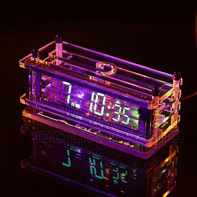 £64.97 • Buy VFD Tube Alarm Clock RGB LED Display Digital WIFI Decor Clock Refer Nixie Tube