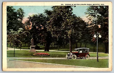 Muncie Indiana - Scene In Mc Cullough Park - Vintage Postcard - Unposted • $6.79