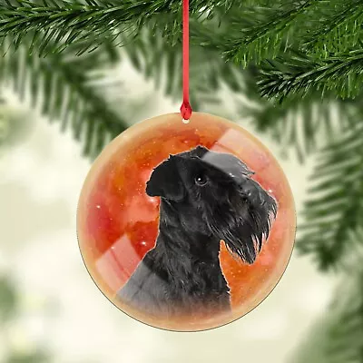 Miniature Schnauzer Dog Halloween Ornament Schnauzer Dog Happy Halloween Decor • $19.99