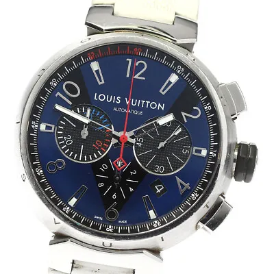 LOUIS VUITTON Tambour Q102V Chronograph Blue Dial Automatic Men's Watch_794000 • $2165.62