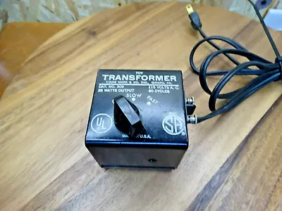Vintage MARX Cat. #309 AC Only Transformer: Output 6-12 VAC / 25 Watts • $16