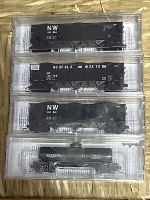 Set Of 4 Micro Trains N Scale Norfolk & Western Freight Cars NIB • $65