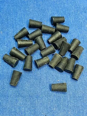 25 #000 Solid Rubber Stoppers  Lab Tapered Plug Corks  Fits 11/32  To 15/32  ID • $14.95