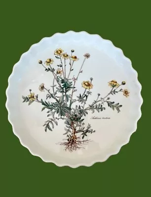 Villeroy & Boch Quiche Pie Dish Botanica Anthemis Porcelain Yellow Flowers 11.5  • $29.99