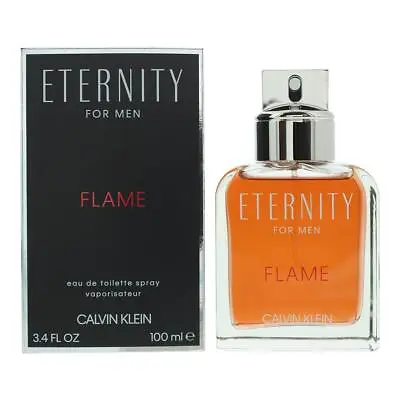 Calvin Klein Eternity Flame Eau De Toilette 100ml Spray Men's - NEW. EDT For Him • £27.95