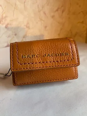 $89.99 • Buy Marc Jacobs Smoked Almond  Mini Compact Credit Card Holder Wallet Coin Purse NWT