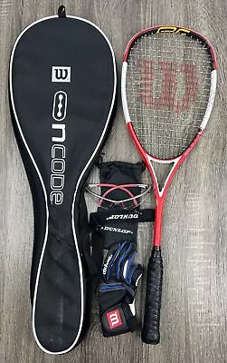 Wilson NCode K Factor Lightweight Squash Racquet 140g N Tour Pro Staff W/ Case! • $59