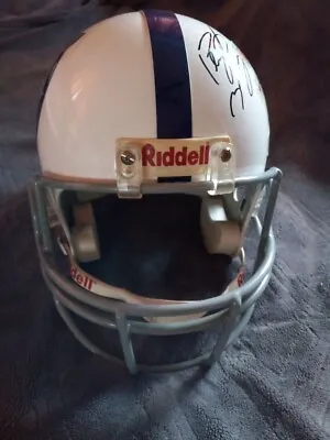 Superbowl XLI (41) Peyton Manning Signed Colts F/S Helmet W/Mounted Memories COA • $800