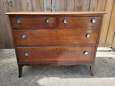 Antique 4 Drawer Walnut Dresser Dark Brown John Widdicomb  • $875