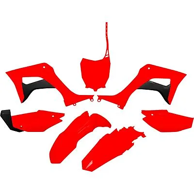 UFO Plastics Replacement Body Kit For Honda CRF110 - Red/Black HOKIT124-070 • $89.47