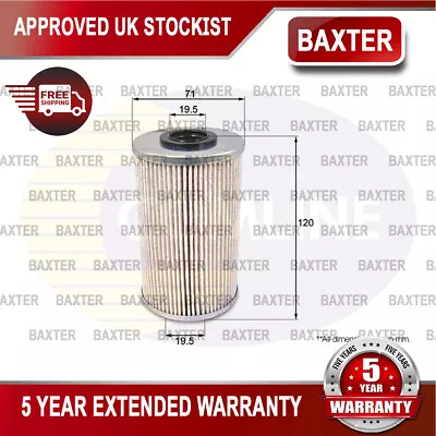 Fits Vauxhall Vivaro Movano Renault Trafic Master Baxter Fuel Filter #1 • $15.47