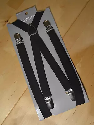 £14.99 • Buy H&M Divided Black Stretchy Braces Retro Vintage Ska Vintage Women's Unisex 