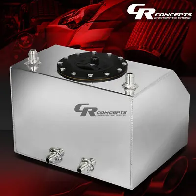 4 Gallon Lightweight Polished Aluminum Bottom Feed Gas Fuel Cell Tank+foam • $97.99