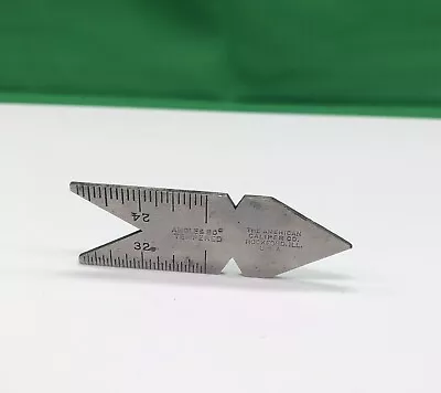 The American Caliper Co. Center Gage Rule USA 60º Angle Machinist Tool (No. 391) • $19