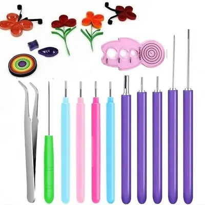 12PCS Quilling Slotted Pen Quilling Needle Kit Paper Quilling Pen  Paper Art • £5