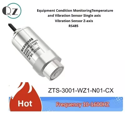 ZTS-3001-WZZL-N01-CX 0-50mm/s Vibration Transducer 1Axis MEMS Axis Z RS485 Out • $40