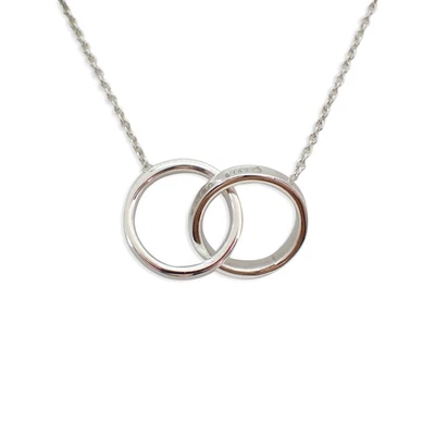 £164.35 • Buy [Pre-owned] TIFFANY 925 Interlocking Circle Double Pendant [g64-34]