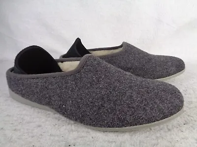 Mahabis Classic Comfort Wool Slipper Womens EU 39 US 8 Dark Grey House Shoes • $14.72