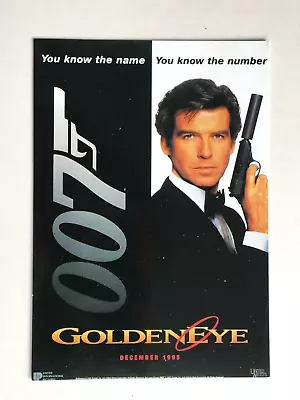 JAMES BOND : GOLDENEYE. 007 MOVIE PROMO DECEMBER 1995 POSTCARD By FILM FREAK. • £1.20