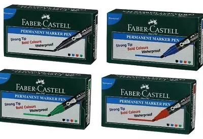 Faber-Castell Permanent Marker Pen - Pack Of 10 • $18.03