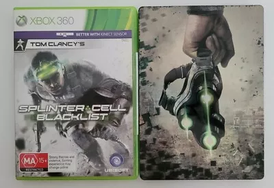 Xbox 360 Tom Clancy's Splinter Cell Blacklist + Steelbook Fast FAST Shipping • $24.99