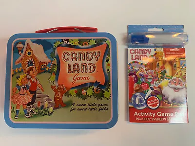 VTG Candy Land Game Lunch Box Tin Metal Lunch Box Mini Tote 1998 Hasbro • $9.90