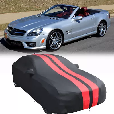 Indoor Stain Stretch Full Car Cover UV Dust Proof For Mercedes-Benz SL63 550 AMG • $99.79