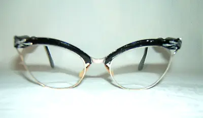 Vintage Cat Eye Glasses 12KGF Bridge ~ Univis Bifocals • $19.99